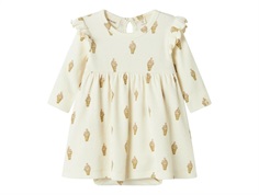 Lil Atelier body dress turtledove with waffle ice cream